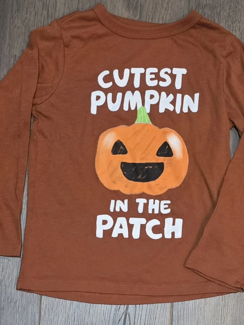 The Children's Place 'Cutest Pumpkin' Long Sleeve Tee Halloween Autumn 4T